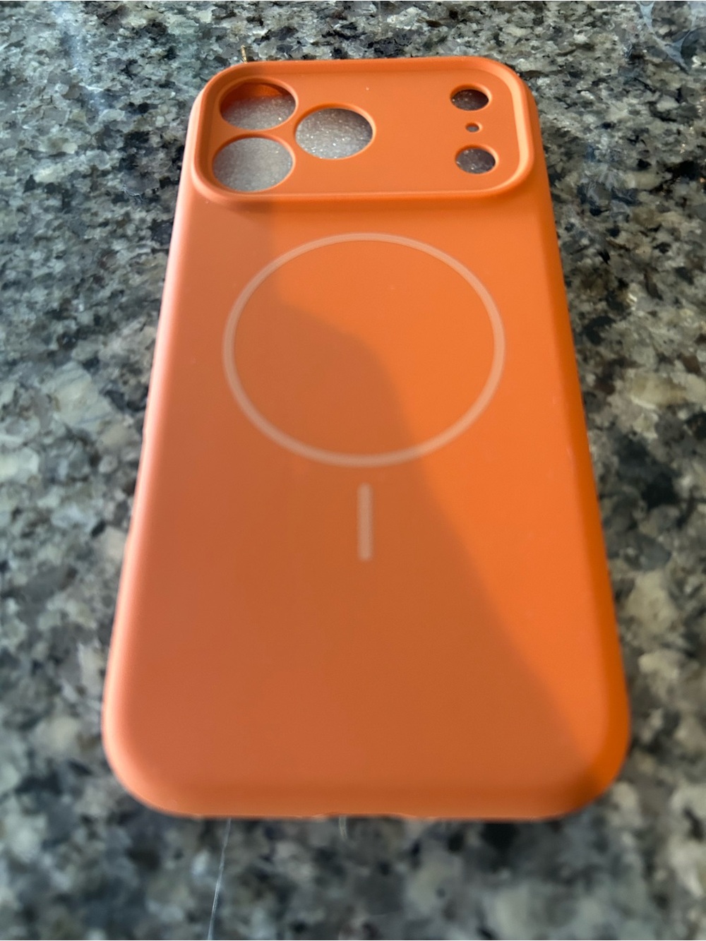 Orange MagSafe-Compatible Protective iPhone 17 Pro Max Case